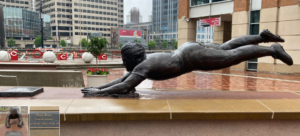 Sculpture by Tom Tsuchiya at Cincinnati's Great American Ballpark